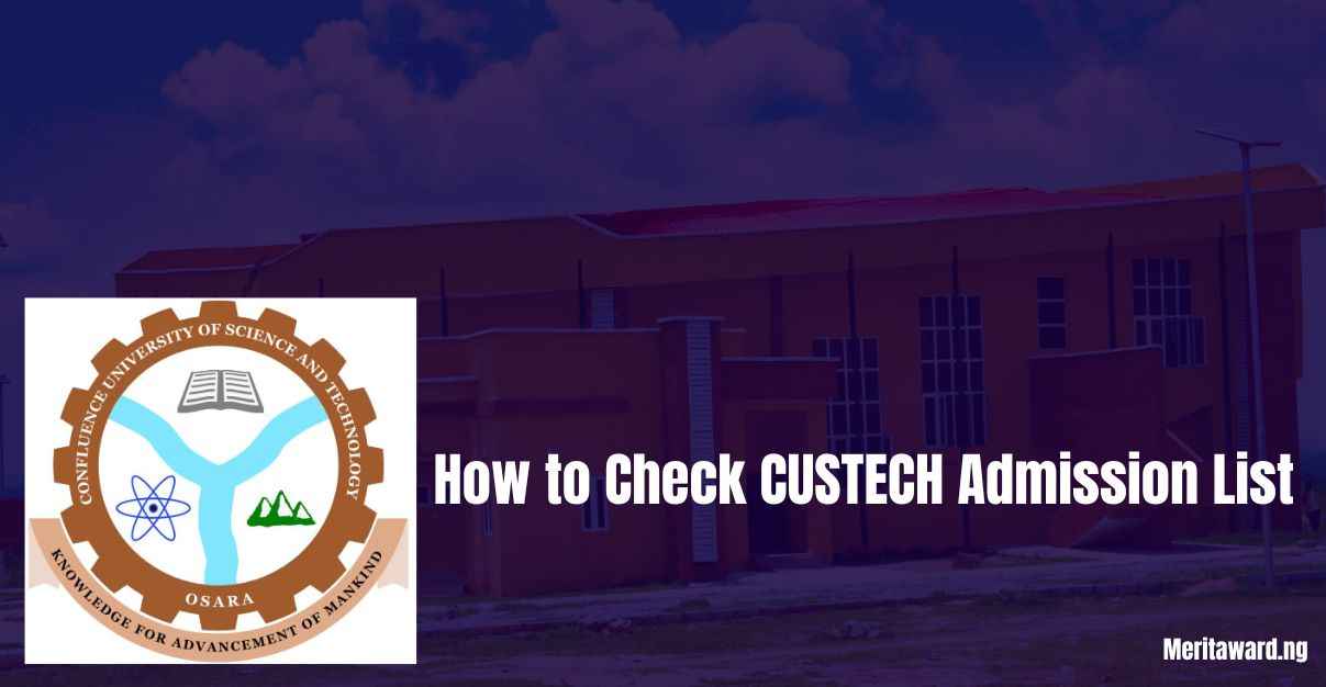 CUSTECH Admission List