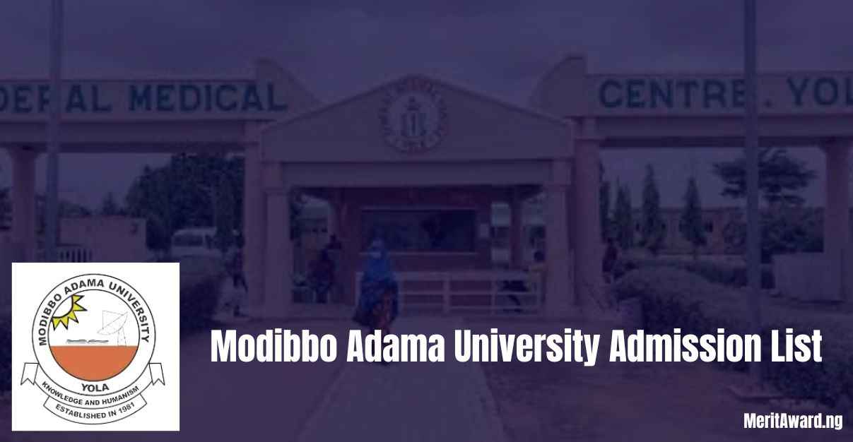 Modibbo Adama University Admission List
