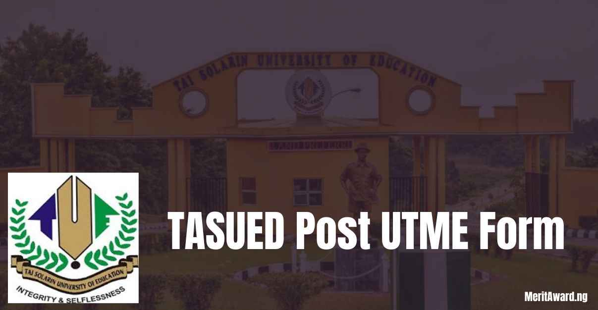 TASUED Post UTME Form