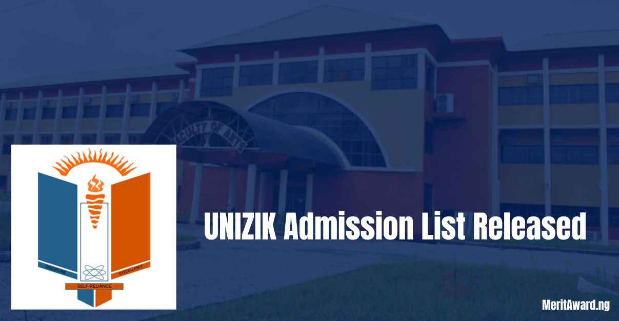 UNIZIK Admission List Released