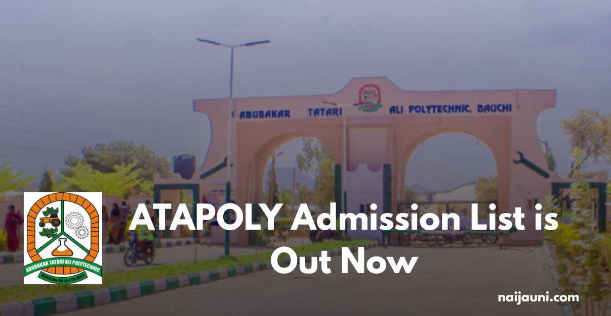 ATAPOLY Admission List is Out Now