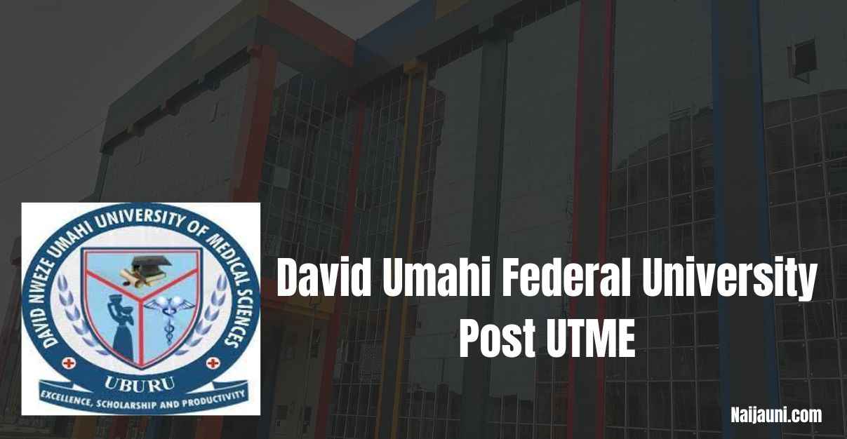David Umahi Federal University Post UTME