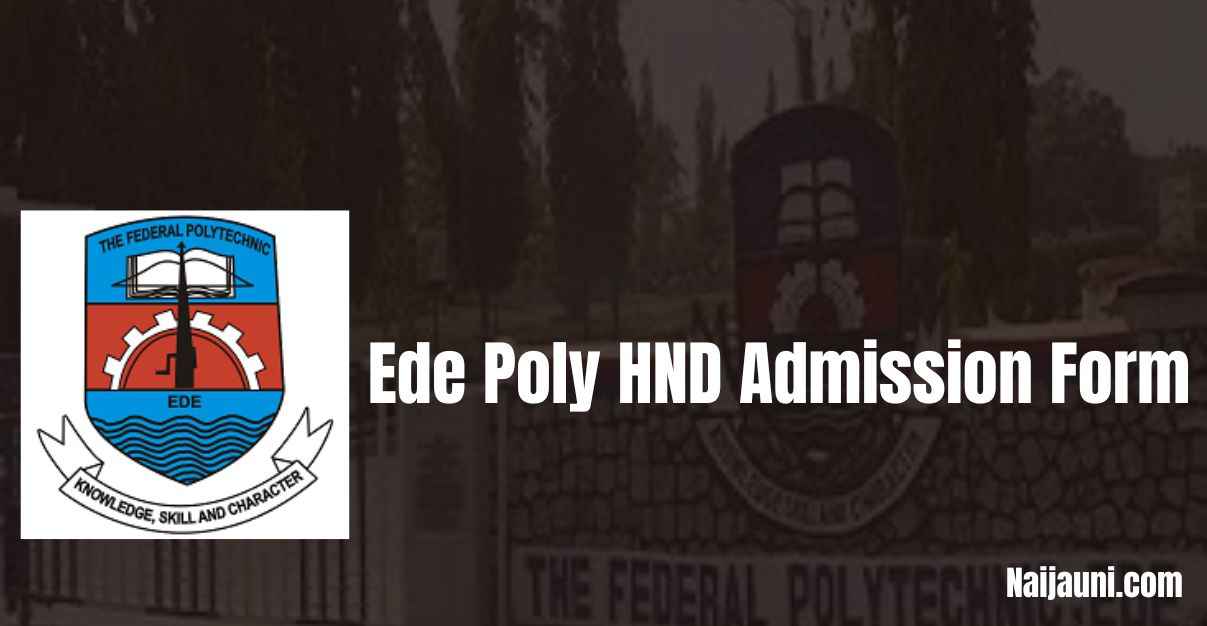 Ede Poly HND Admission Form