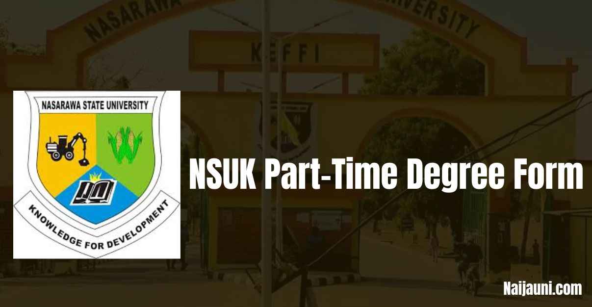 NSUK Part-Time Degree Form