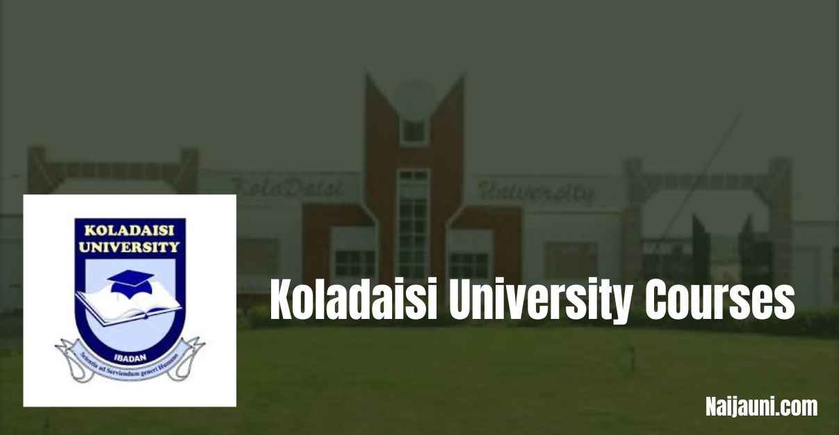Koladaisi University Courses